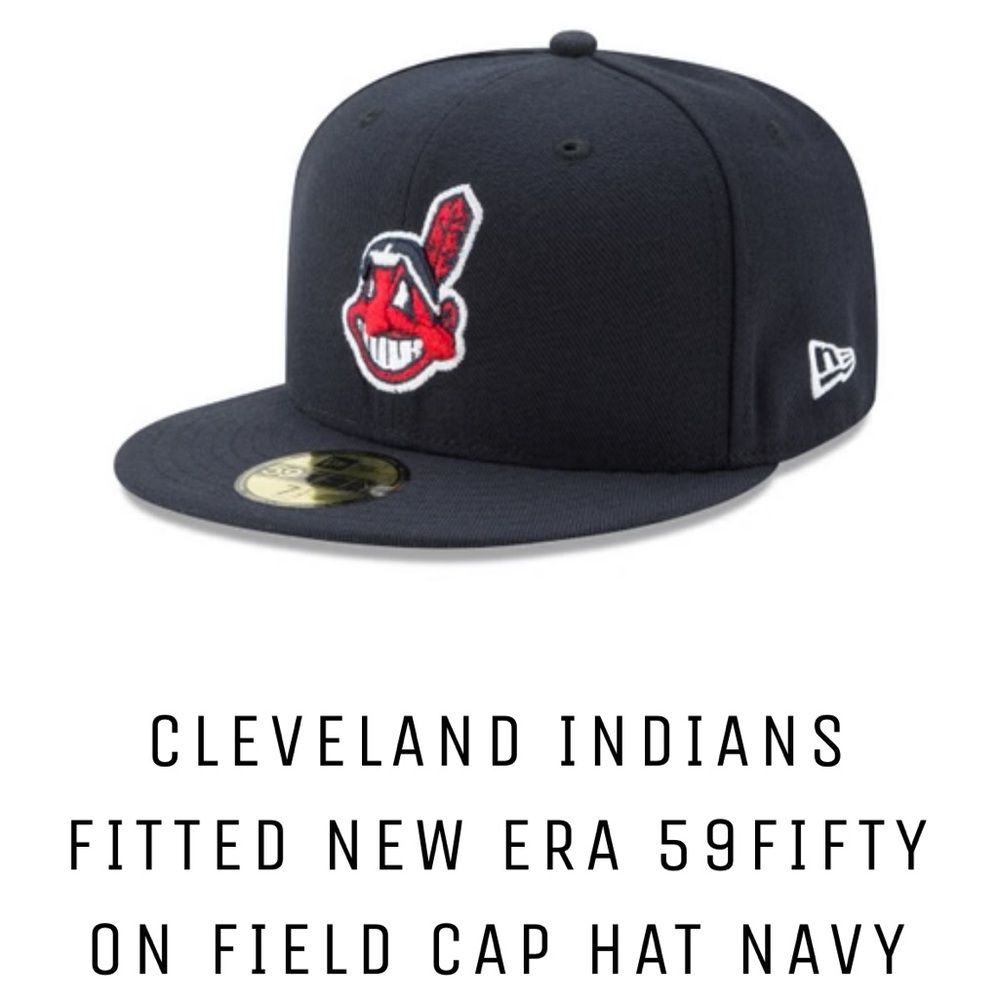 New Era chief Wahoo Cleveland Indians Cap, Size 7 3/4